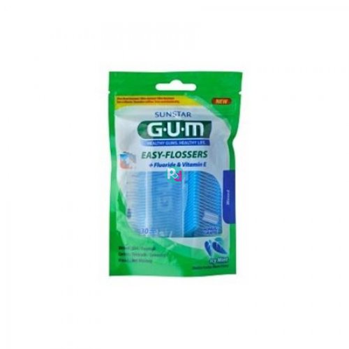 Gum Easy-Flossers + Fluoride & Vit E 30 Pcs