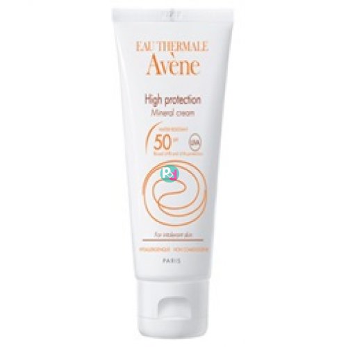 Avene Creme Minerale SPF 50+ 50ml- Αντιηλιακή κρέμα λευκή