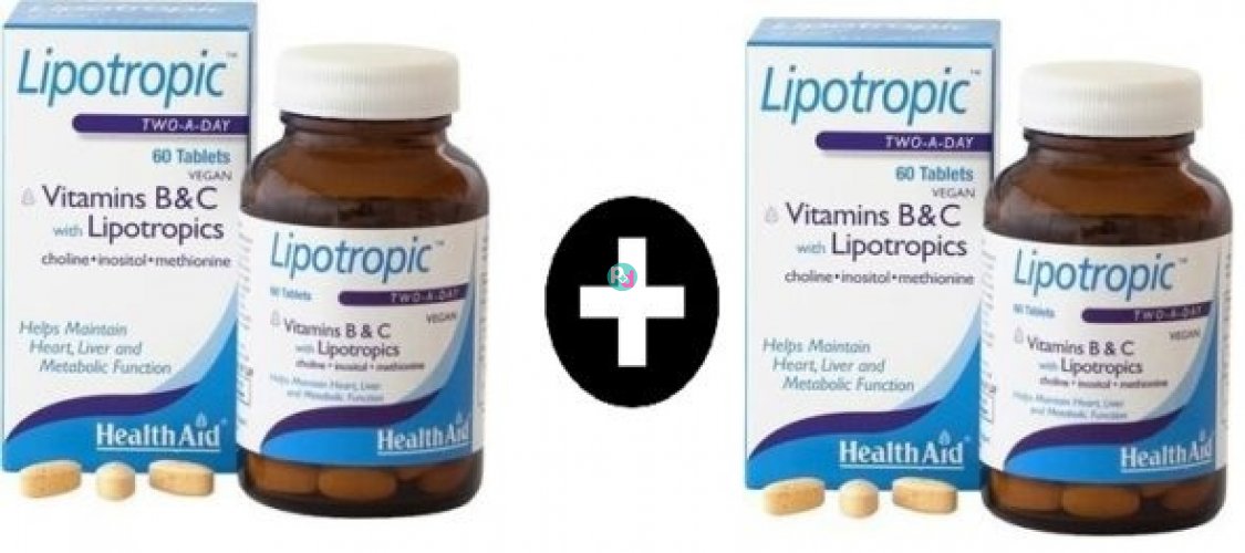 Health Aid Promo Pack Lipotropic 2x60tabs -50% in Second Product