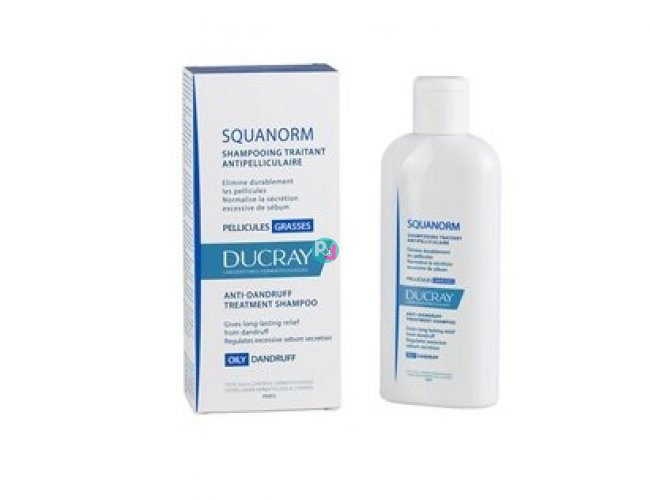 Ducray Squanorm Shampoo Antipelliculaire Oily Dandruff 200ml.