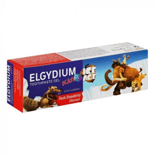 Elgydium Kids Strawberry Ice Age Οδοντόπαστα  2-6 Ετών 1000ppm 50ml. 