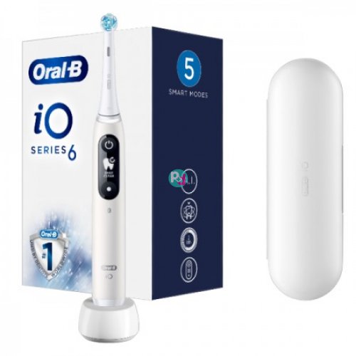 ORAL-B iO6 Magnetic White Electric Toothbrush 
