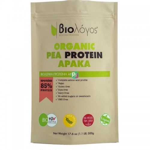 Βiologos Organic Pea Protein 500gr 