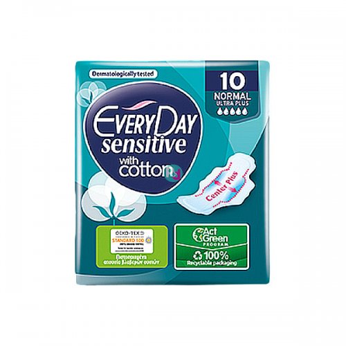 Every Day Sensitive with Cotton Normal Ultra Plus 10 τμχ