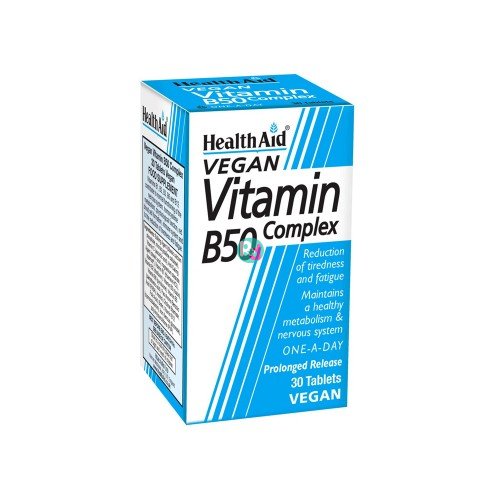 Health Aid Vitamin B50 Complex 30 Τabs