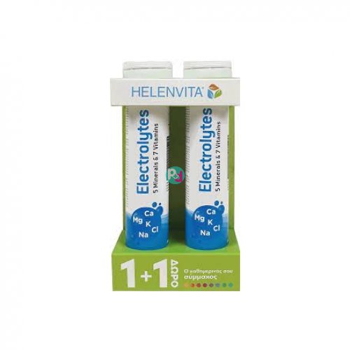 Helenvita Electrolytes 20 Effervescent Tablets 1+1 Gift