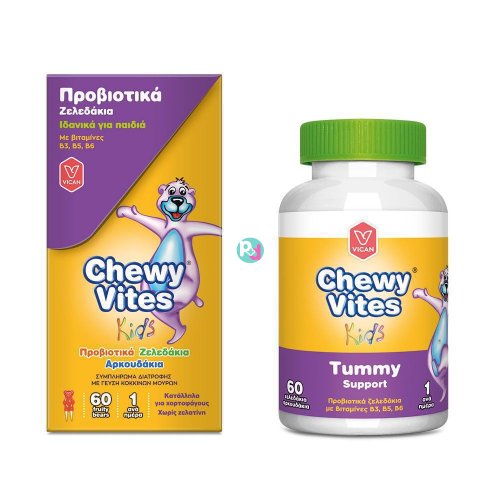 Chewy Vites Kids Tummy Support 60Fruity Bears