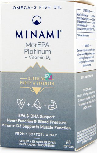 MINAMI MorEpa Platinum+vitamin D3 60softgels