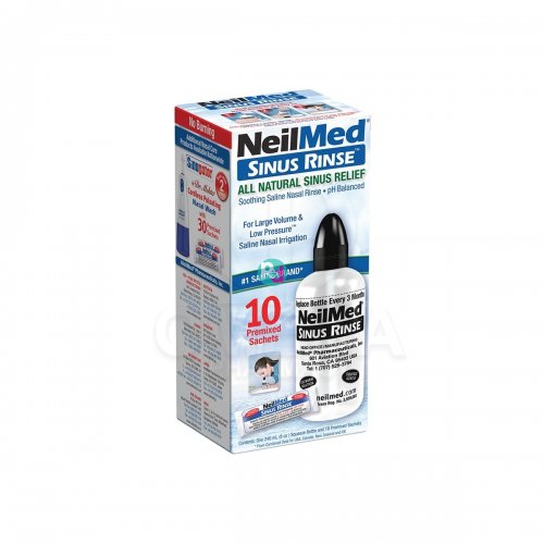 NeilMed Sinus Rinse Starter Kit Nasal Wash System + 10 sachets
