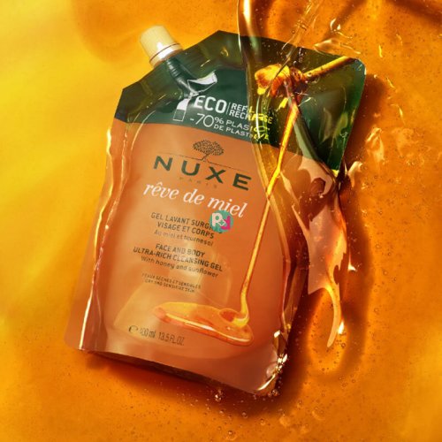 Nuxe Reve De Miel Face & Body Ultra-Rich Cleansing Gel Refill 400ml