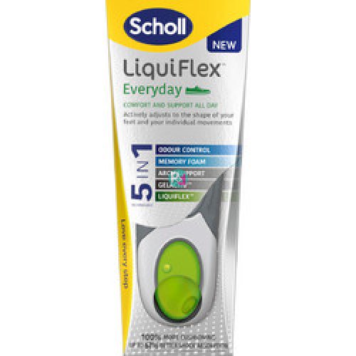 Scholl LiquiFlex EveryDay Πάτοι 5-σε-1 Τεχνολογία, 1 ζευγάρι