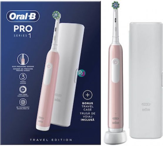 Oral-B Pro Series 1 Ροζ Ηλεκτρική Οδοντόβουρτσα 1τμχ