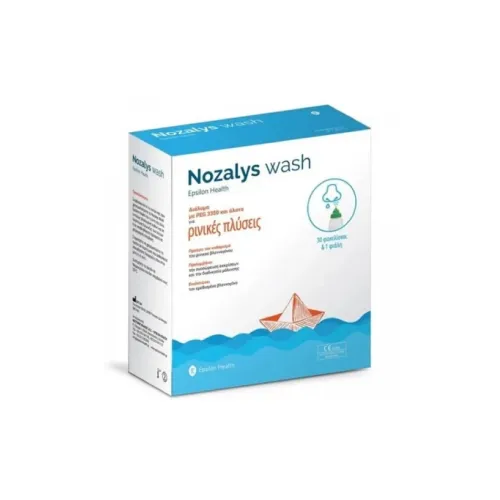 Epsilon Health Nozalys Wash Διάλυμα για Ρινικές Πλύσεις 30Sashets & Φιάλη 