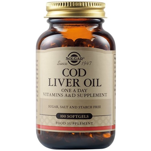 Solgar Cod Liver Oil - Μουρουνέλαιο 100caps