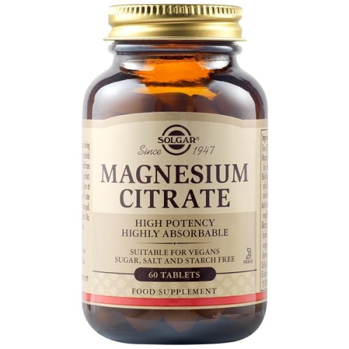 Solgar Magnesium Citrate 200mg 60tabls