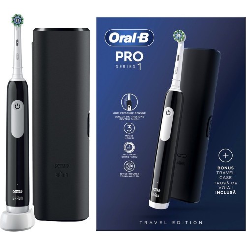 Oral-B Pro Series 1 Black Ηλεκτρική Οδοντόβουρτσα 1τμχ