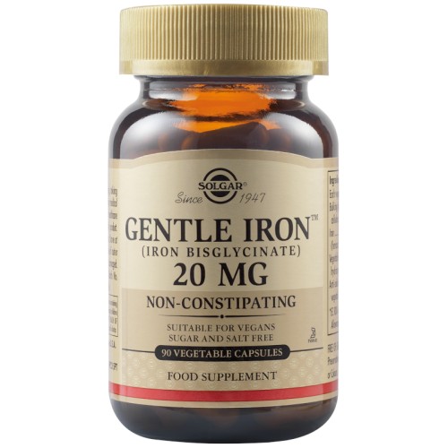 Solgar Gentle Iron 20mg.- Σίδηρος 90 Vegicaps