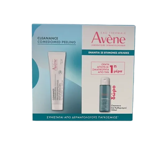 Avène PROMO Cleanance Comedomed Peeling Κρέμα Κατά των Ατελειών σε Έξαρση με Comedoclastin™ για Δέρμα με Τάση Ακμής 40ml & ΔΩΡΟ Eau Thermale Cleanance Gel Καθαρισμού Προσώπου 100ml
