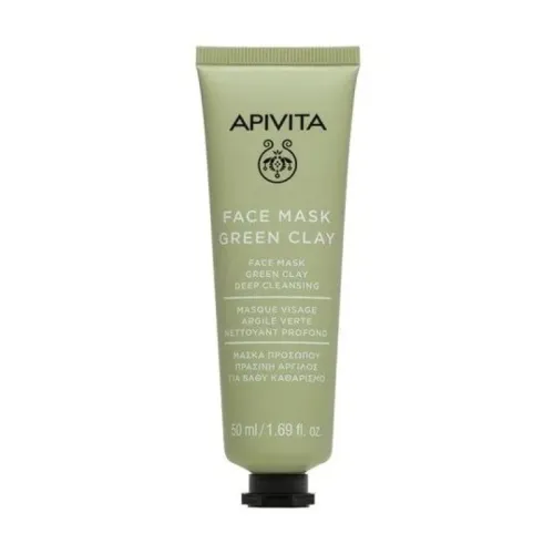 Apivita Face Mask Green Clay Μάσκα για Βαθύ Καθαρισμό με Πράσινη Άργιλο 50ml