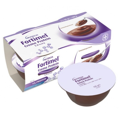 Nutricia Fortimel Creme Protein Ειδικό Συμπλήρωμα Διατροφής με Γεύση Σοκολάτα 4x125gr