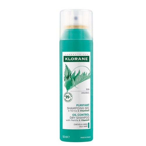 Klorane Shampoo Sec Ξηρό Σαμπουάν Με Τσουκνίδας  Για Λιπαρά Μαλλιά 150ml