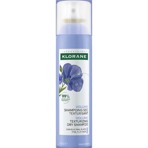Κlorane Dry Shampoo Volume Texturizing  Ξηρό Σαμπουάν για Όγκο & Yφή με Λινάρι 150ml