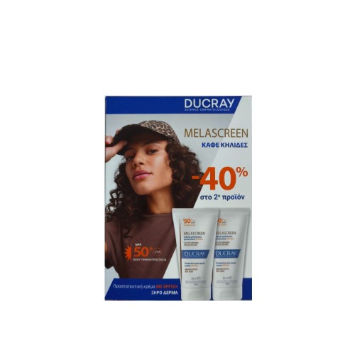 Ducray Melascreen UV Riche Cream Για Ξηρή Επιδερμίδα SPF50+ 2x40ml