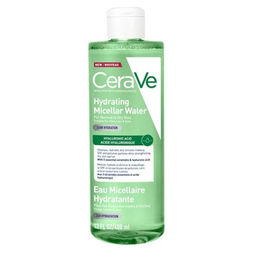 Cerave Hydrating Micellar Water Νερό Καθαρισμού & Ντεμακιγιάζ με 24ωρη Ενυδάτωση & Υαλουρονικό Οξύ 400ml