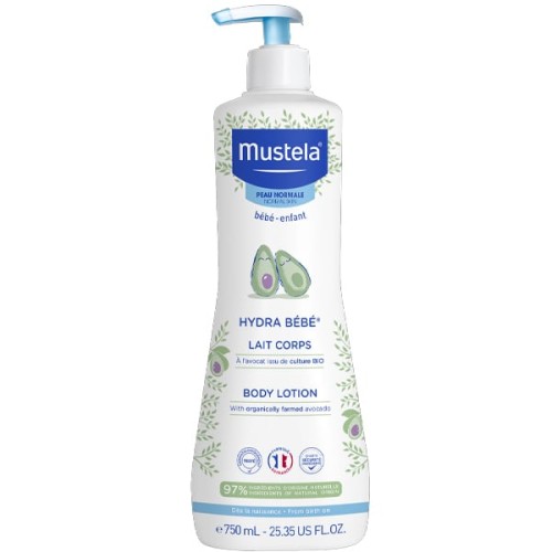 Mustela Hydra Bebe Body Milk Lotion Ενυδατική Κρέμα Σώματος με Βιολογικό Αβοκάντο 750ml