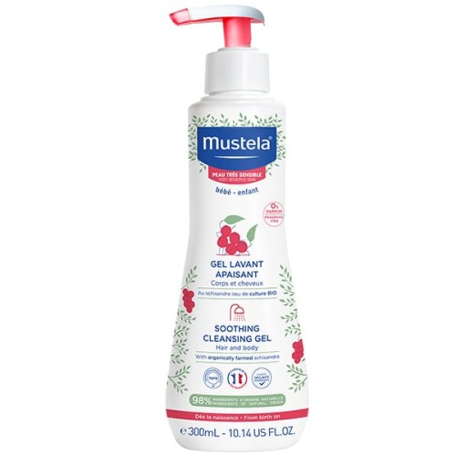 Mustela Soothing Cleansing Gel Καταπραϋντικό Καθαριστικό Τζελ για Μαλλιά & Σώμα 300ml