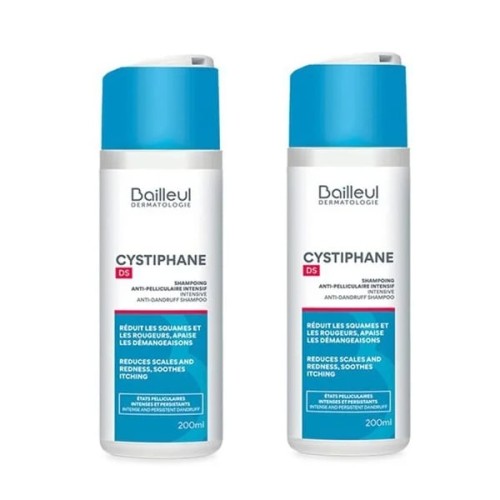 Cystiphane DS Intensive Anti-Dandruff Shampoo Σαμπουάν κατά της Πιτυρίδας 1+1 200ml+200ml