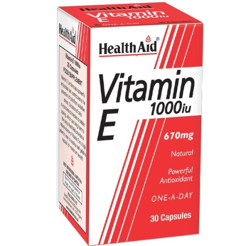 Health Aid Vitamin E 1000IU 30Caps
