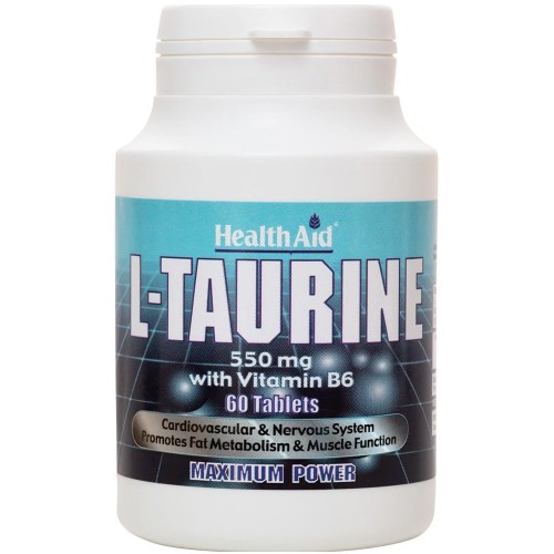 Health Aid L-Taurine 550mg 60Tabs 