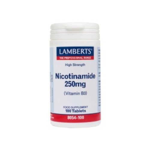 Lamberts Nicotinamide 250mg (Vitamin B3) 100tabs