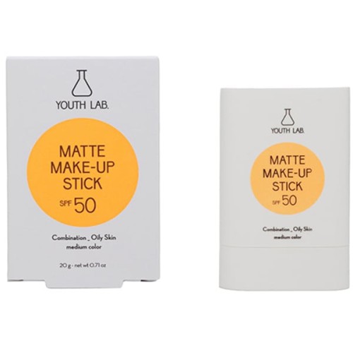 Youth Lab Matte Make-Up Stick Aντηλιακό Στικ Με Χρώμα Medium SPF50 20gr