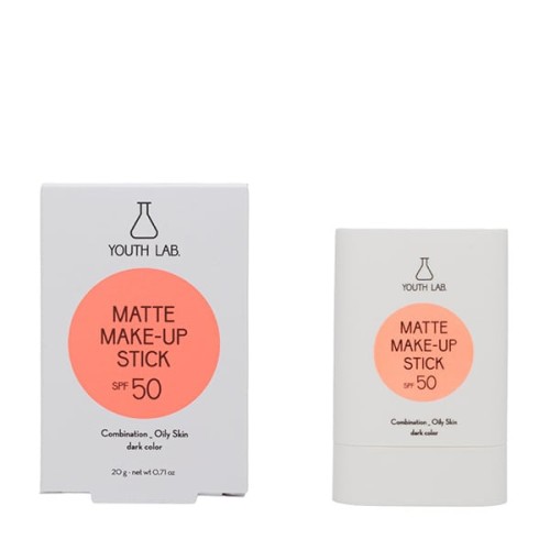 Youth Lab Matte Make-Up Stick SPF50 Combination - Oily Skin Dark Color Aντηλιακό Στικ 20gr