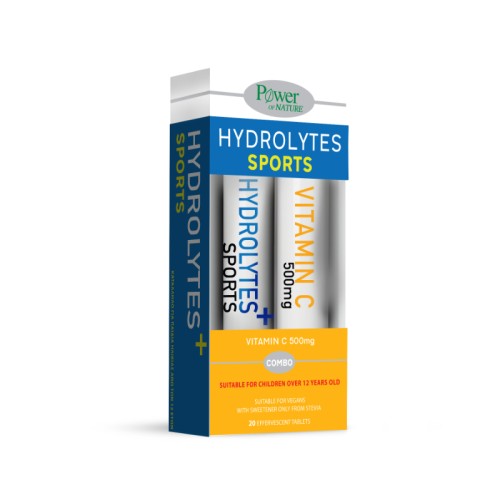 Power Health Hydrolytes Sports 20 Αναβράζοντα Δισκία & ΔΩΡΟ Βιταμίνη C Αναβράζουσα