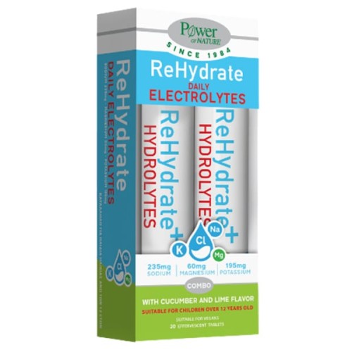 Power of Nature Promo ReHydrate Daily Electrolytes Combo 2x20 Eff. Tabs