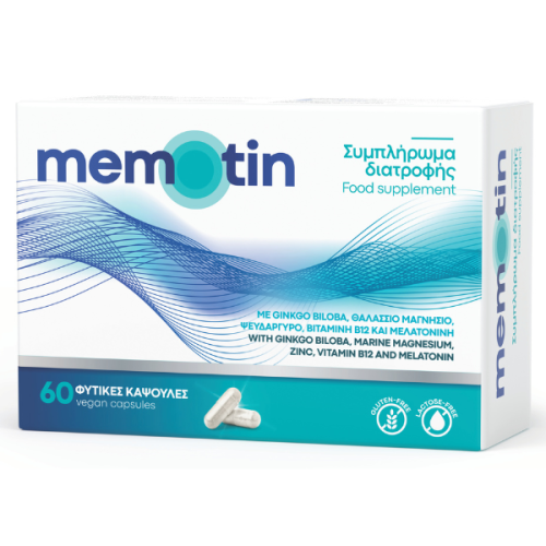 Memotin Για Την Αντιμετώπιση Των Εμβοών Και Την Ενίσχυση Μνήμης 60Caps