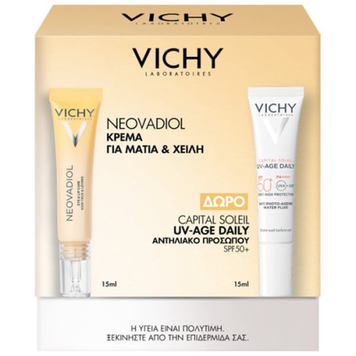 Vichy Promo Neovadiol Κρέμα για Μάτια & Χείλη 15ml & Δώρο Capital Soleil UV-AGE Αντηλιακό Προσώπου SPF50+ 15ml