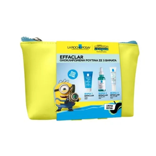 La Roche Posay Promo Limited Edition Minions Effaclar Gel 50ml & Serum 15ml & Effaclar Duo+M 15ml