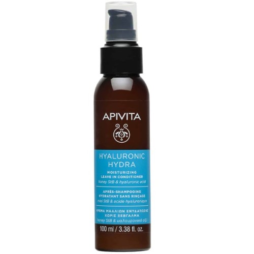 Apivita Hyaluronic Hydra Leave In Conditioner Κρέμα Μαλλιών Ενυδάτωσης Χωρίς Ξέβγαλμα 100ml
