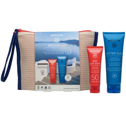 Apivita Promo Bee Sun Safe Hydra Fresh Face Gel - Cream SPF50 50ml + Δώρο After Sun 100ml