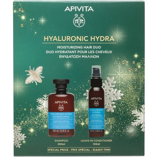 Apivita Promo Hyaluronic Hydra Σαμπουάν Ενυδάτωσης 250ml & Hyaluronic Hydra Κρέμα Μαλλιών Ενυδάτωσης Χωρίς Ξέβγαλμα 100ml