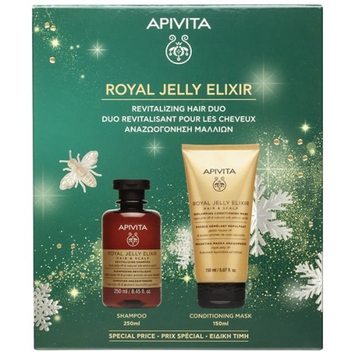 Apivita Promo Royal Jelly Elixir Σαμπουάν Αναζωογόνησης 250ml & Royal Jelly Elixir Μαλακτική Μάσκα Αναδόμησης 150ml