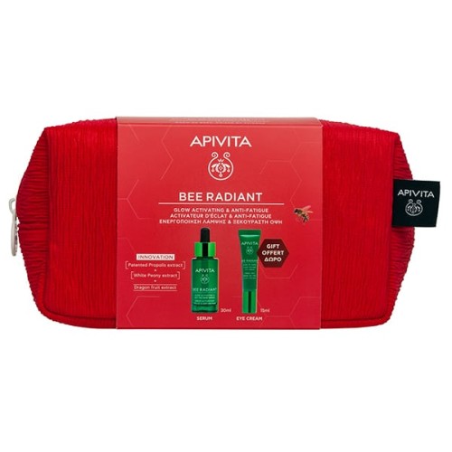 Apivita Bee Radiant Glow Activating & Anti-Fatique Serum 30ml + Bee Radiant Eye Cream 15ml