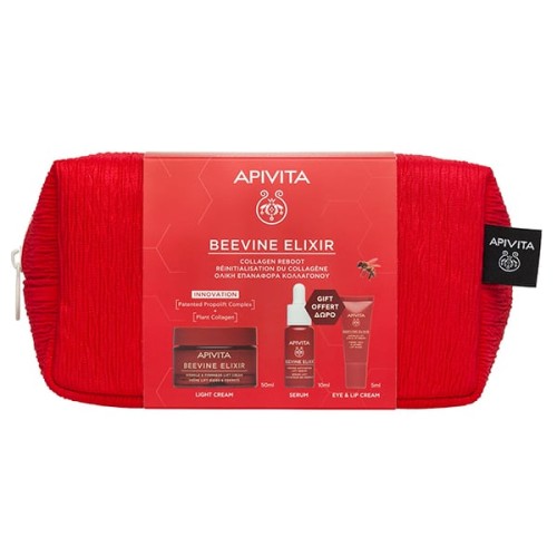 Apivita Set Promo Beevine Elixir Light Cream 50ml + Serum 10ml + Eye and Lip Cream 1.5ml