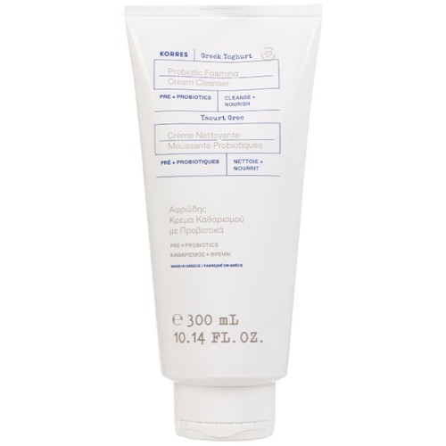 Korres Greek Yoghurt Probiotic Foaming Cream Cleanser Αφρώδης Κρέμα Καθαρισμού με Προβιοτικά 300ml