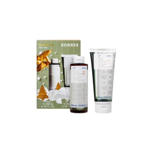 Korres Spread Joy Mint Tea Αφρόλουτρο Με Άρωμα Πράσινο Τσάι 250ml & Γαλάκτωμα Σώματος Με Άρωμα Πράσινο Τσάι 200ml 