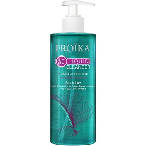 Froika AC Liquid Cleanser Αφρίζον Τζελ Καθαρισμού με Καταπραϋντική & Σμηγματορυθμιστική Δράση 400ml